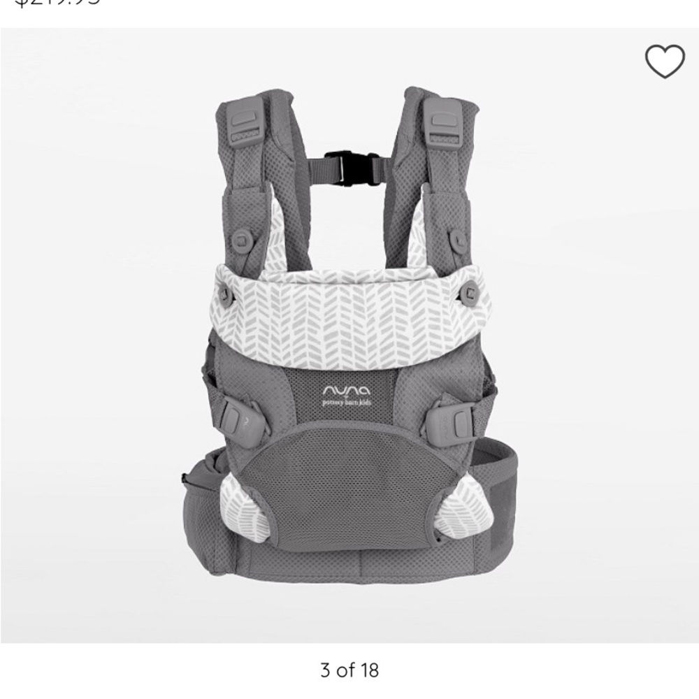 Nuna/pottery cudl barn kids baby carrier,Newborn - 3years. Brand new, never used